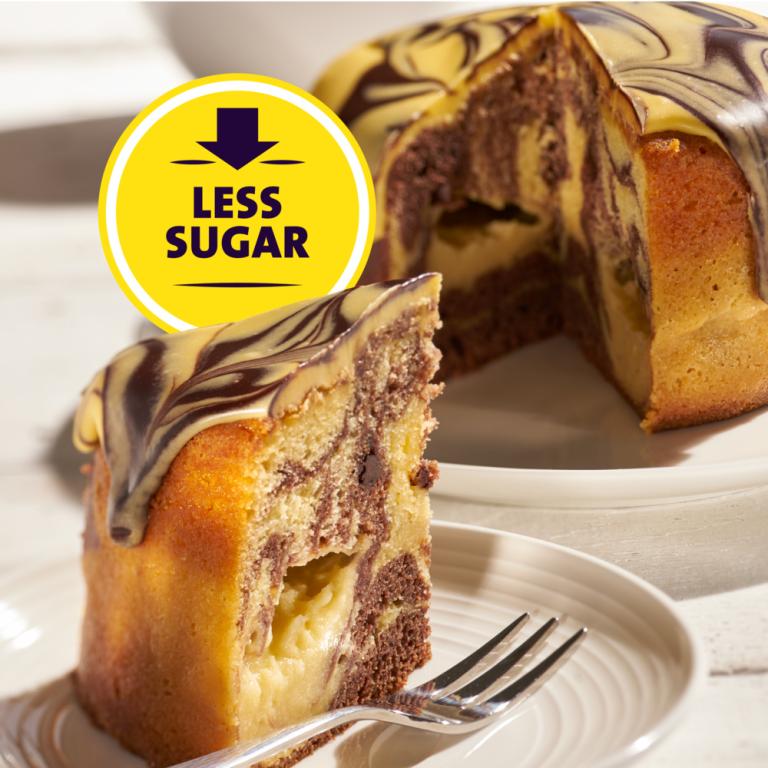 less sugar cake